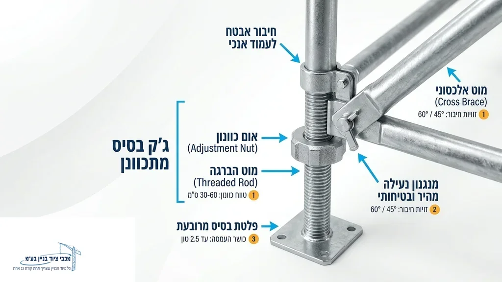 רכיבי מגדל אקרו מפלדה מגולוונת